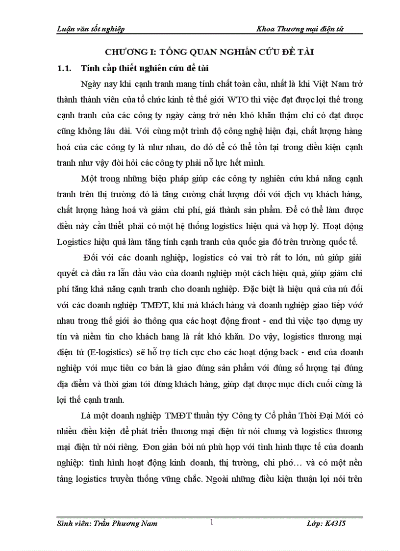 image for page Một số giải pháp phát triển mô hình Logistics thương mại điện tử tại công ty cổ phần đầu tư phát triển công nghệ Thời Đại Mới