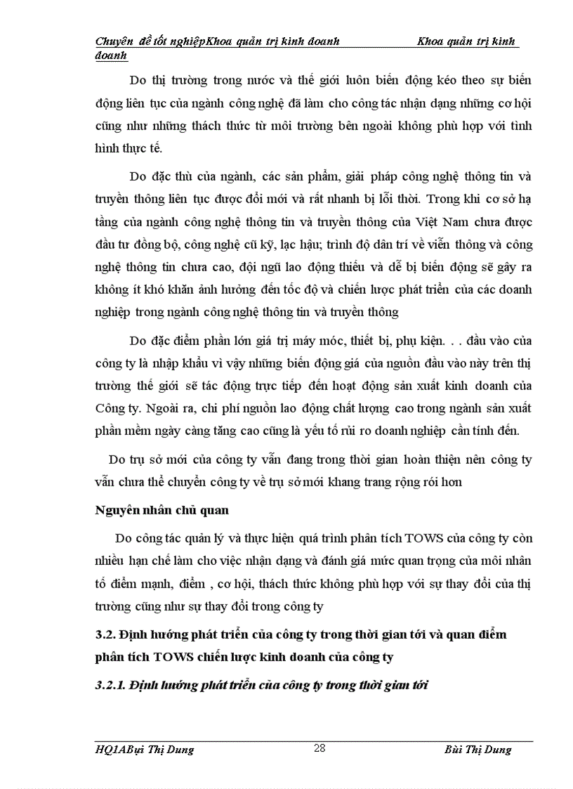 image for page Phân tích TOWS chiến lược kinh doanh của công ty TNHH Giải pháp Phần mềm ELCOM