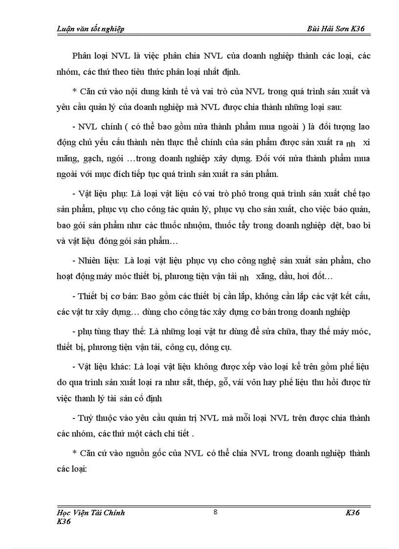 image for page Tổ chức công tác kế toán nguyên vật liệu ở công ty TNHH Khánh vân 1