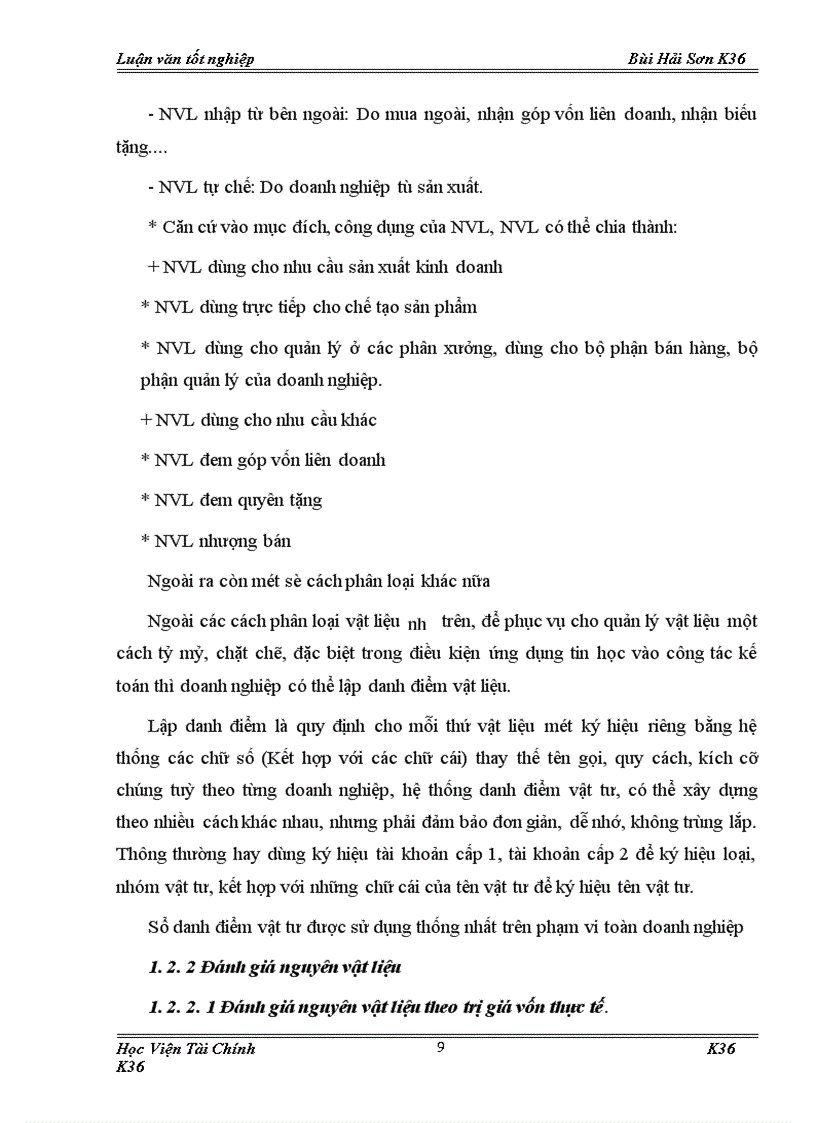 image for page Tổ chức công tác kế toán nguyên vật liệu ở công ty TNHH Khánh vân 1