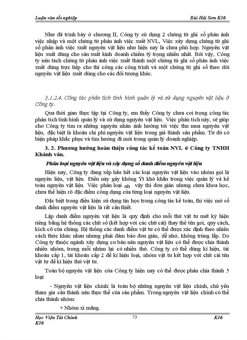 image for page Tổ chức công tác kế toán nguyên vật liệu ở công ty TNHH Khánh vân 1