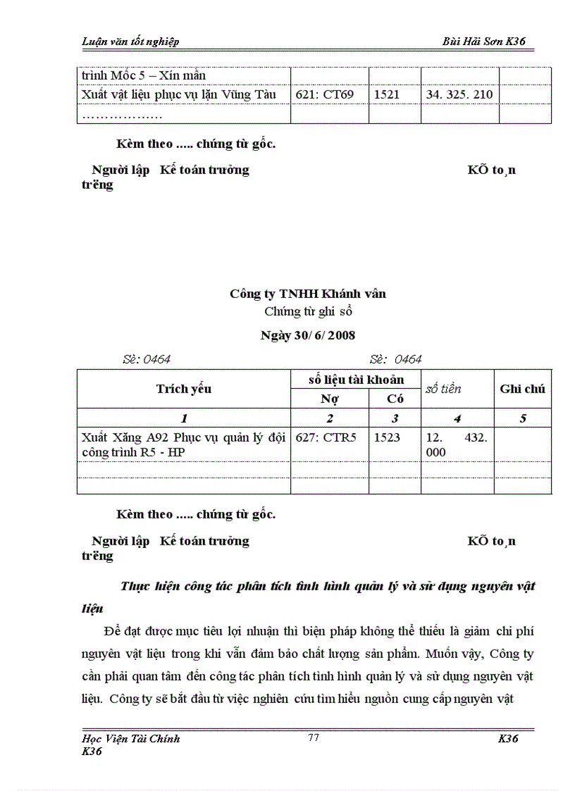 image for page Tổ chức công tác kế toán nguyên vật liệu ở công ty TNHH Khánh vân 1
