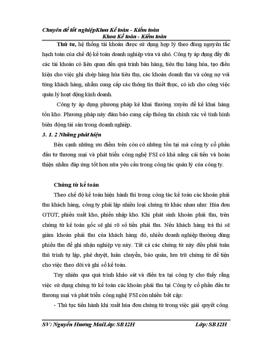 image for page Kế toán các khoản phải thu khách hàng tại Công ty Cổ phần đầu tư thương mại và phát triển công nghệ FSI 1