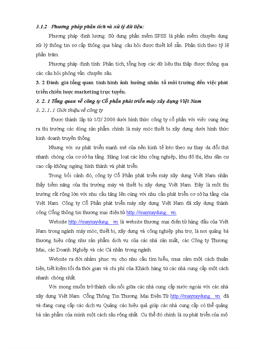 image for page Hoạch định chiến lược marketing trực tuyến cho website mayxaydung vn của công ty cổ phần phát triển máy xây dựng Việt Nam 1