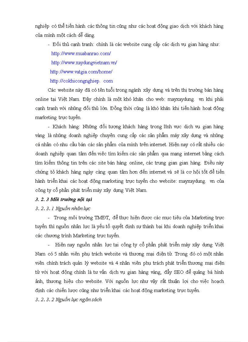 image for page Hoạch định chiến lược marketing trực tuyến cho website mayxaydung vn của công ty cổ phần phát triển máy xây dựng Việt Nam 1