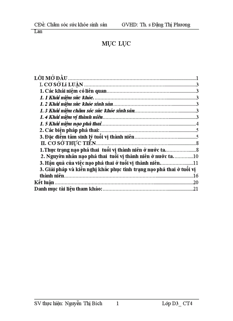 image for page Ảnh hưởng của việc nạo phá thai tới sức khỏe sinh sản tuổi vị thành niên ở Việt Nam