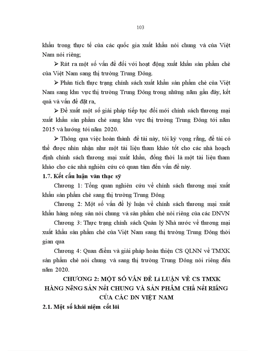 image for page Chính sách thương mại xuất khẩu sản phẩm chè sang thị trường Trung Đông