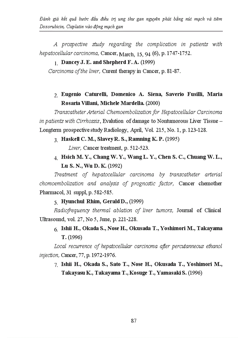 image for page Đánh giá kết quả bước đầu điều trị ung thư gan nguyên phát bằng nút mạch và tiêm Doxorubicin Cisplatin vào động mạch gan 1