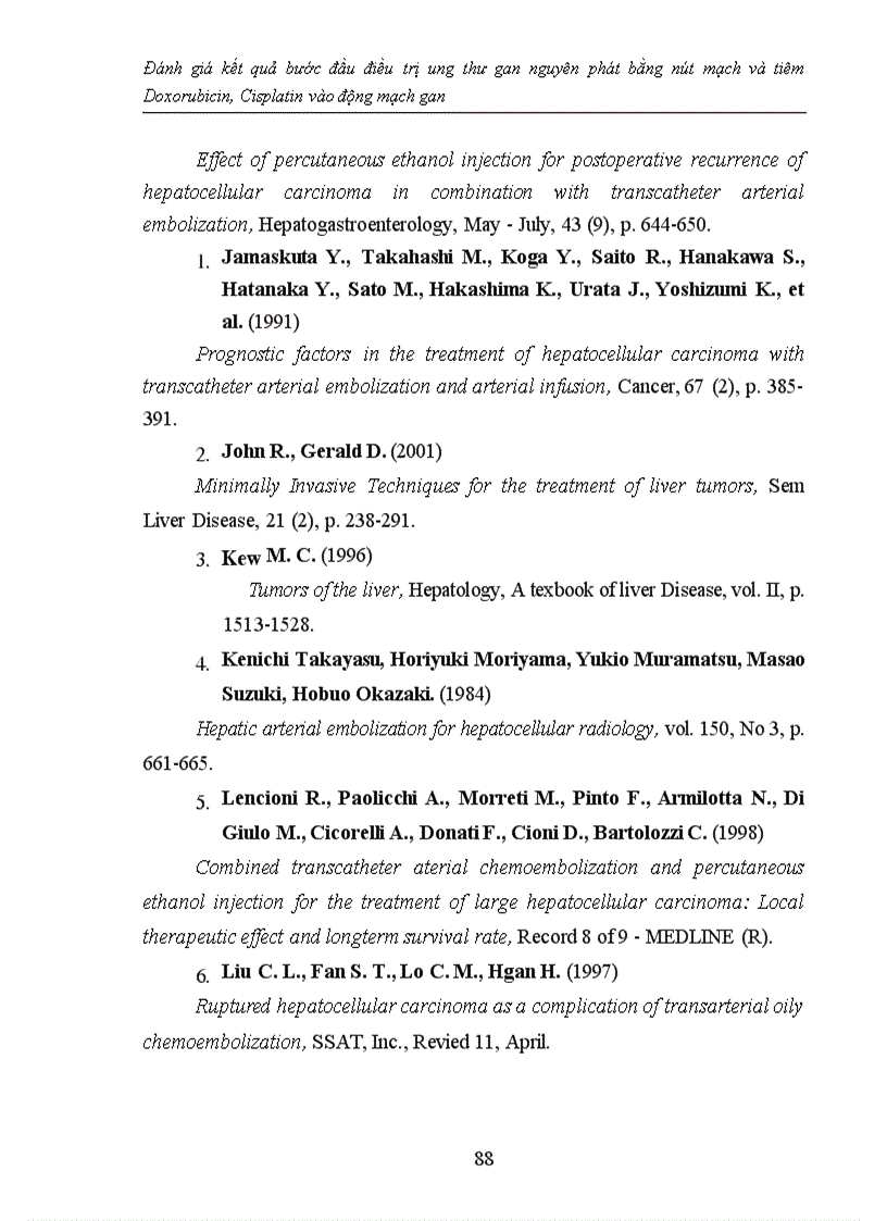 image for page Đánh giá kết quả bước đầu điều trị ung thư gan nguyên phát bằng nút mạch và tiêm Doxorubicin Cisplatin vào động mạch gan 1