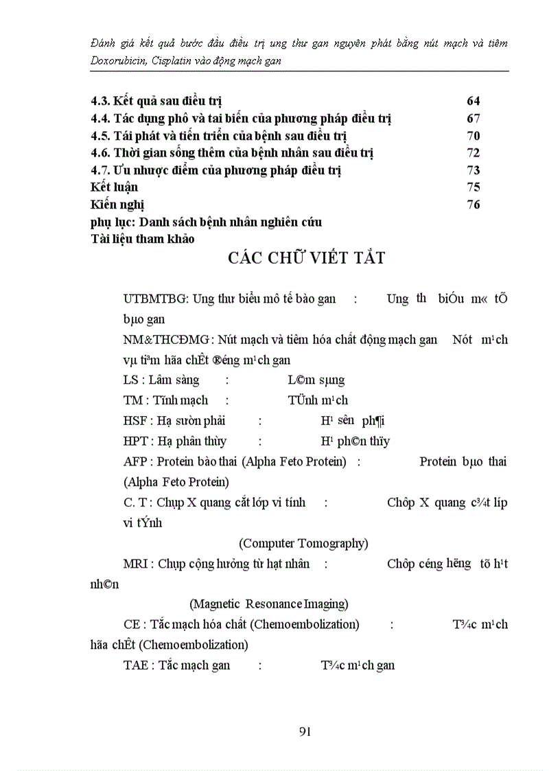 image for page Đánh giá kết quả bước đầu điều trị ung thư gan nguyên phát bằng nút mạch và tiêm Doxorubicin Cisplatin vào động mạch gan 1