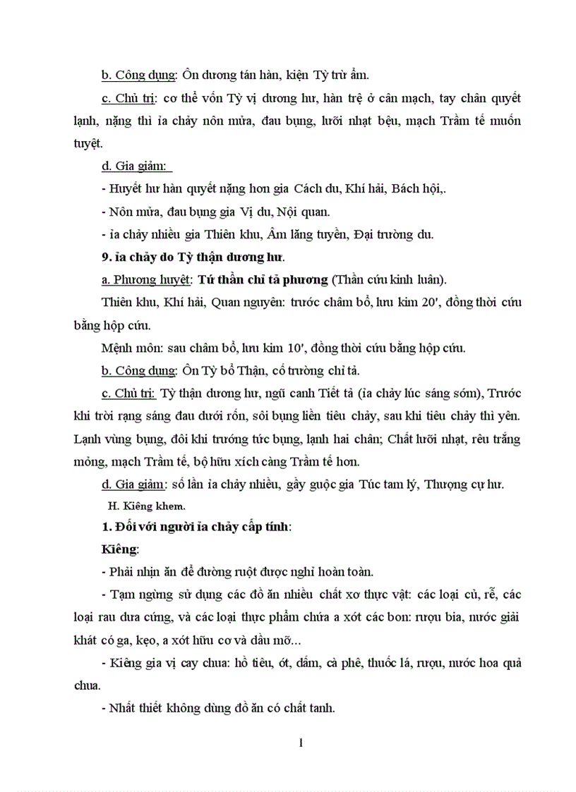 image for page Điều trị bệnh Tiết tả bằng đông y