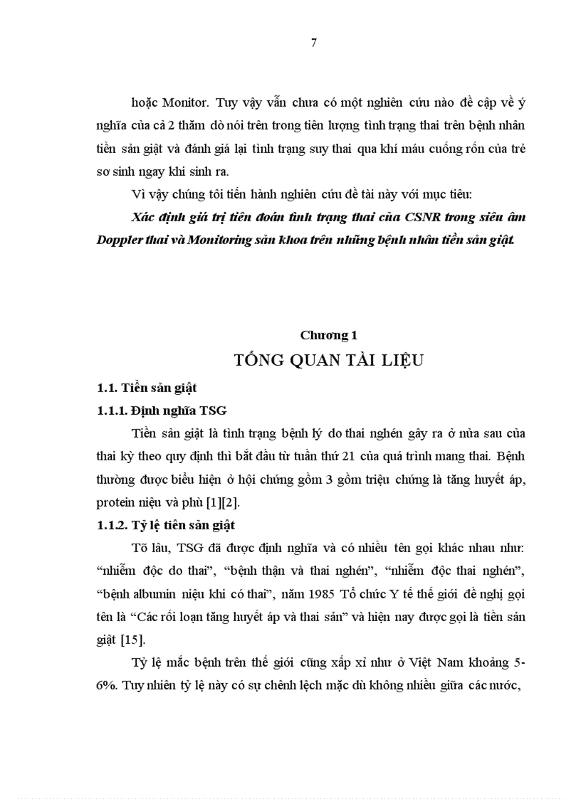 image for page nghiên cứu giá trị tiên đoán tình trạng thai của một số thăm dò trên bệnh nhân tiền sản giật tại bvpstw 1