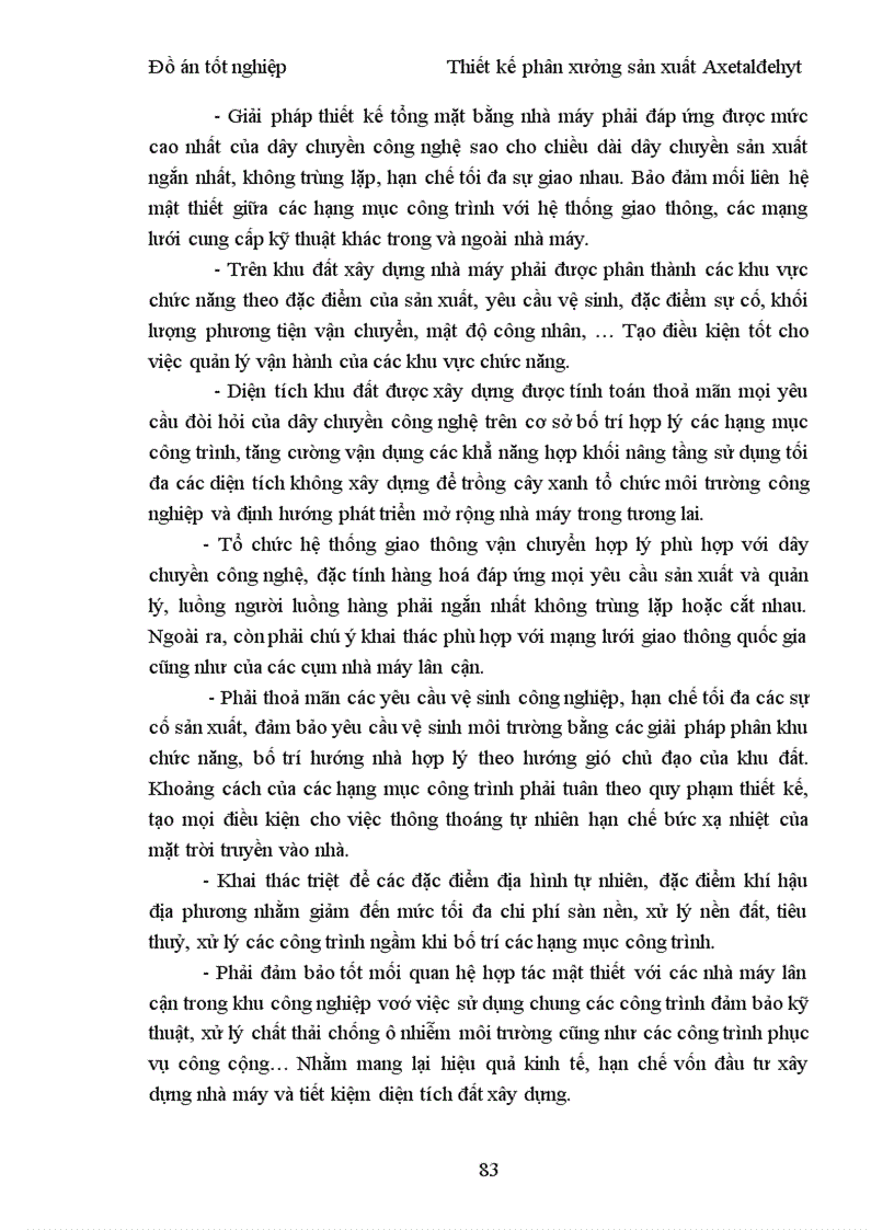 image for page Thiết kế phân xưởng sản xuất Axetaldehyt