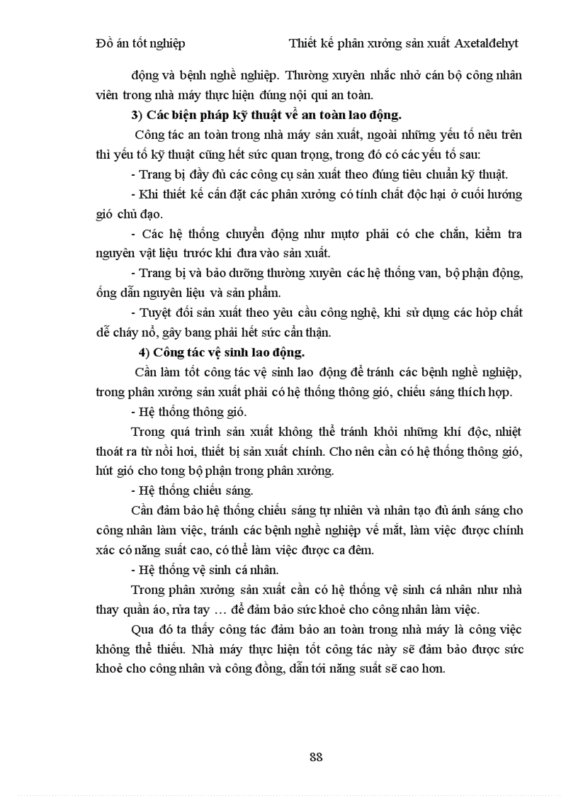 image for page Thiết kế phân xưởng sản xuất Axetaldehyt