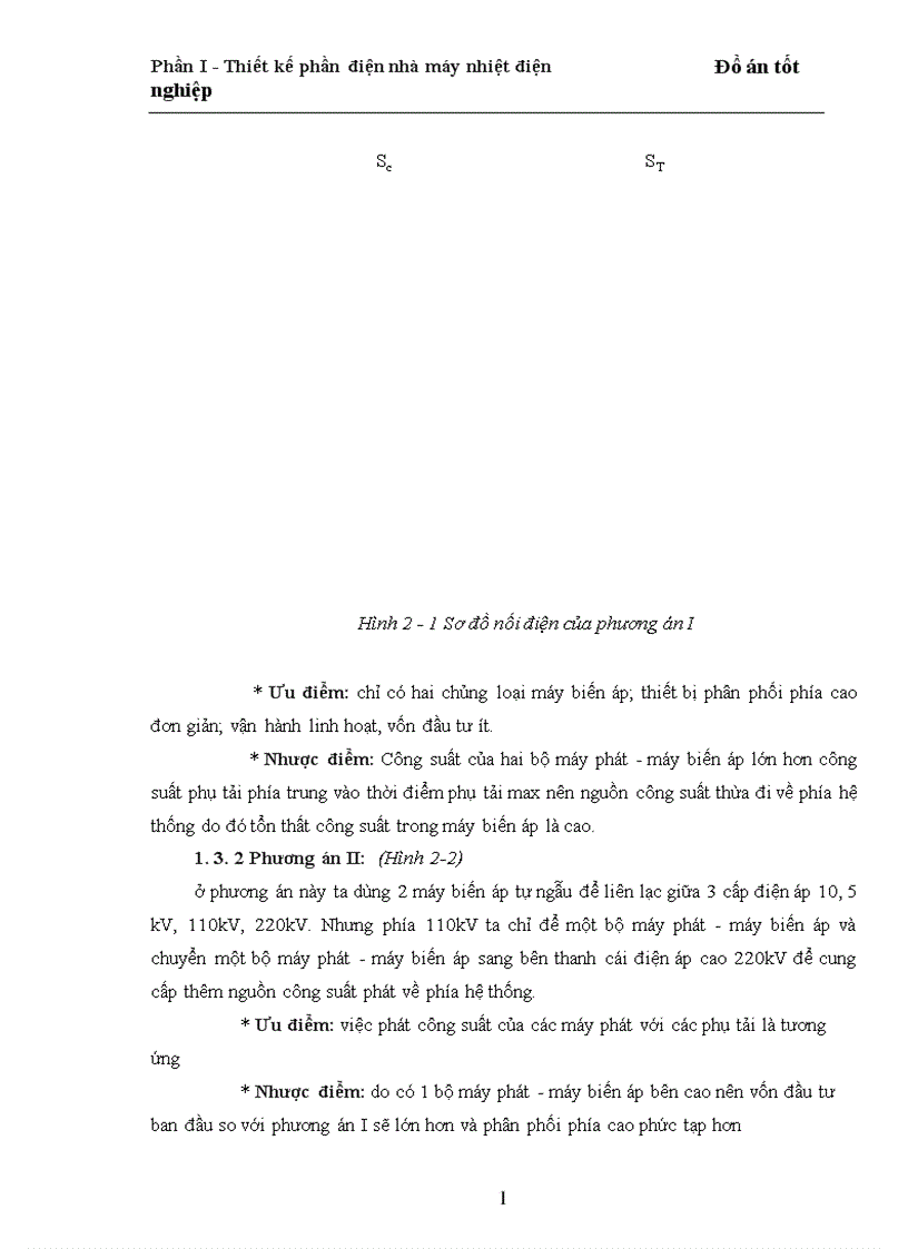 image for page Phần I Thiết kế phần điện nhà máy nhiệt điện