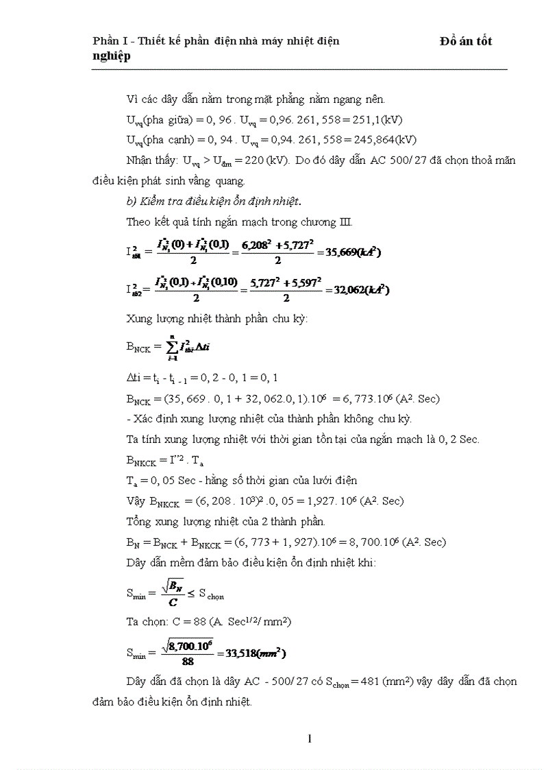 image for page Phần I Thiết kế phần điện nhà máy nhiệt điện