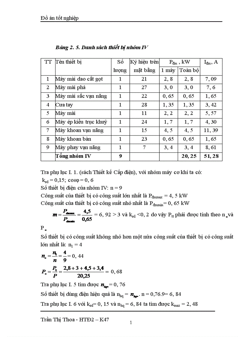 image for page Thiết kế mạng điện hạ áp cho phân xưởng sửa chữa cơ khí