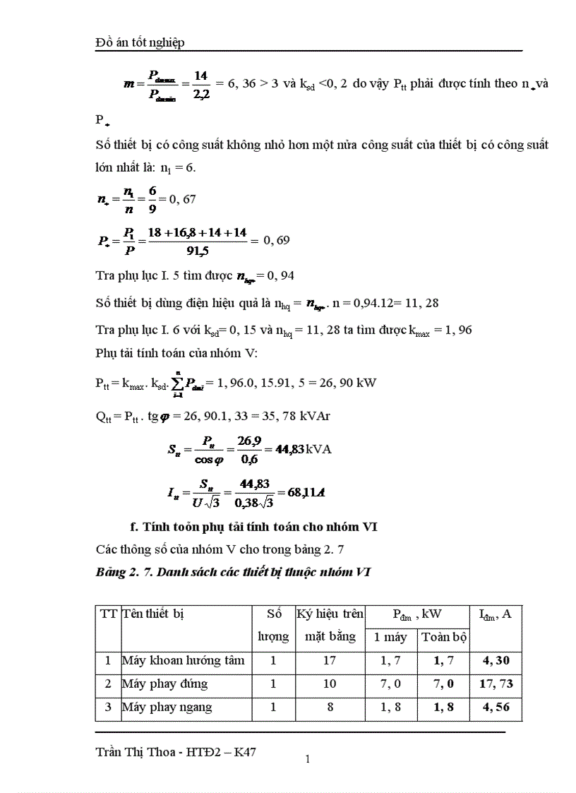 image for page Thiết kế mạng điện hạ áp cho phân xưởng sửa chữa cơ khí