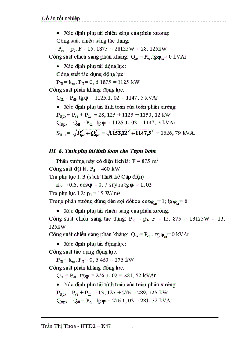 image for page Thiết kế mạng điện hạ áp cho phân xưởng sửa chữa cơ khí