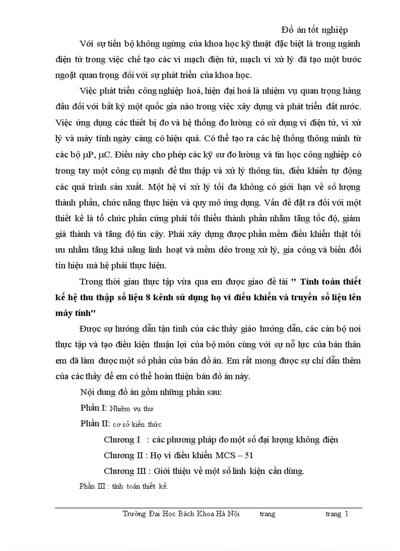 image for page Thiết kế mạch thu thập số liệu 8 kênh sử dụnghọ vi điều khiển MCS 51