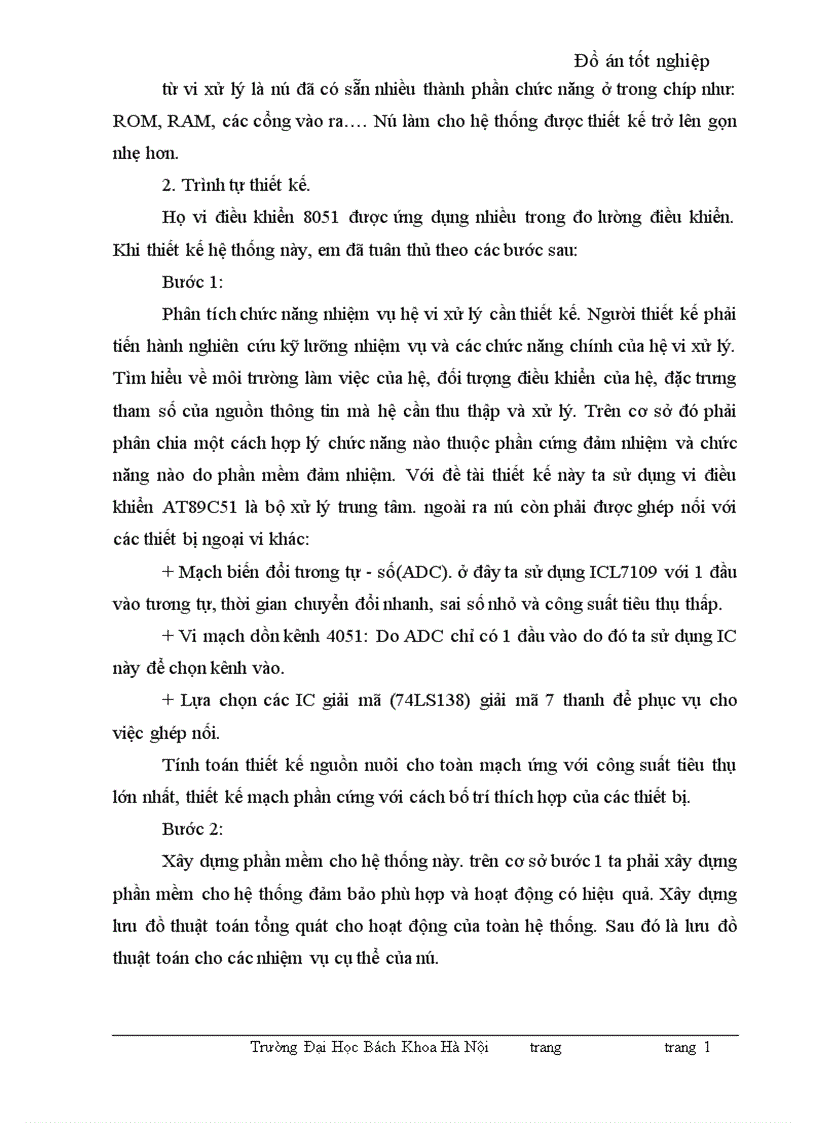 image for page Thiết kế mạch thu thập số liệu 8 kênh sử dụnghọ vi điều khiển MCS 51