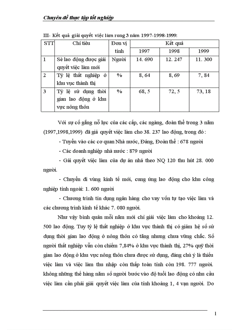 image for page Thực trạng về lao động việc làm và vấn đề giải quyết việc làm ở tỉnh Thái Bình 1