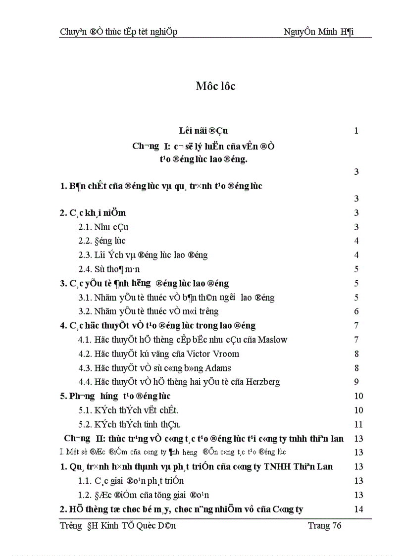 image for page Thực trạng công tác tạo động lực lao động và một số biện pháp nhằm hoàn thiện công tác tạo động lực tại công ty TNHH Thiên Lan 1