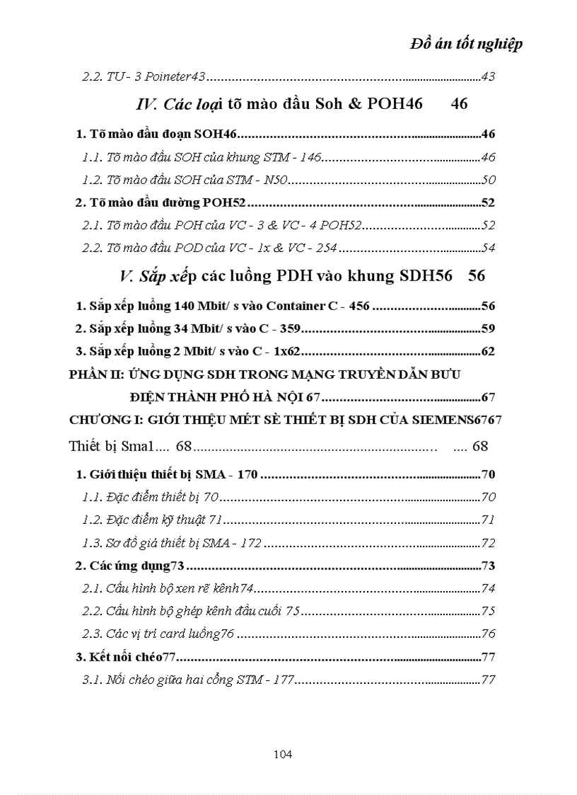 image for page Kỹ thuật truyền dẫn đồng bộ SDH ứng dụng kỹ thuật truyền dẫn SDH vào mạng cáp quang Hà Nội