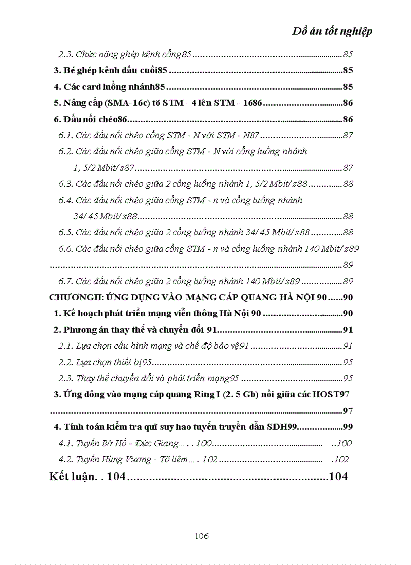 image for page Kỹ thuật truyền dẫn đồng bộ SDH ứng dụng kỹ thuật truyền dẫn SDH vào mạng cáp quang Hà Nội