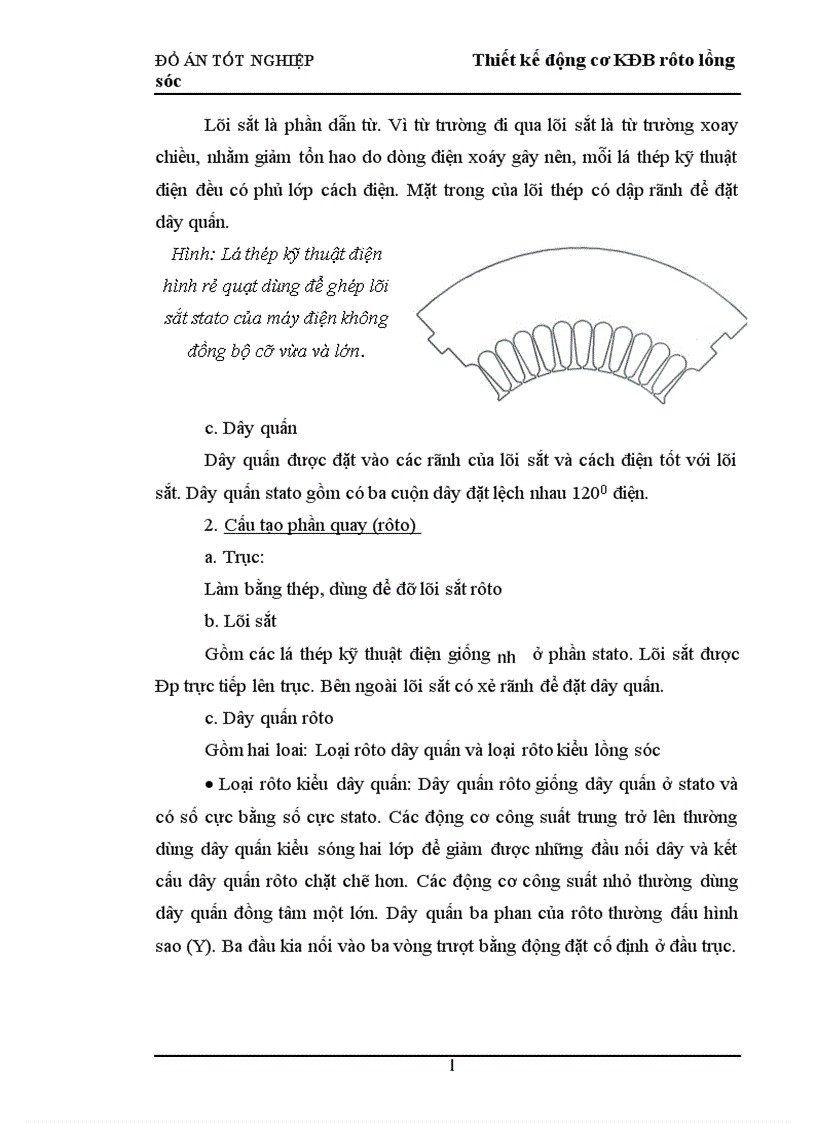 image for page Thiết kế động cơ KĐB rôto lồng sóc