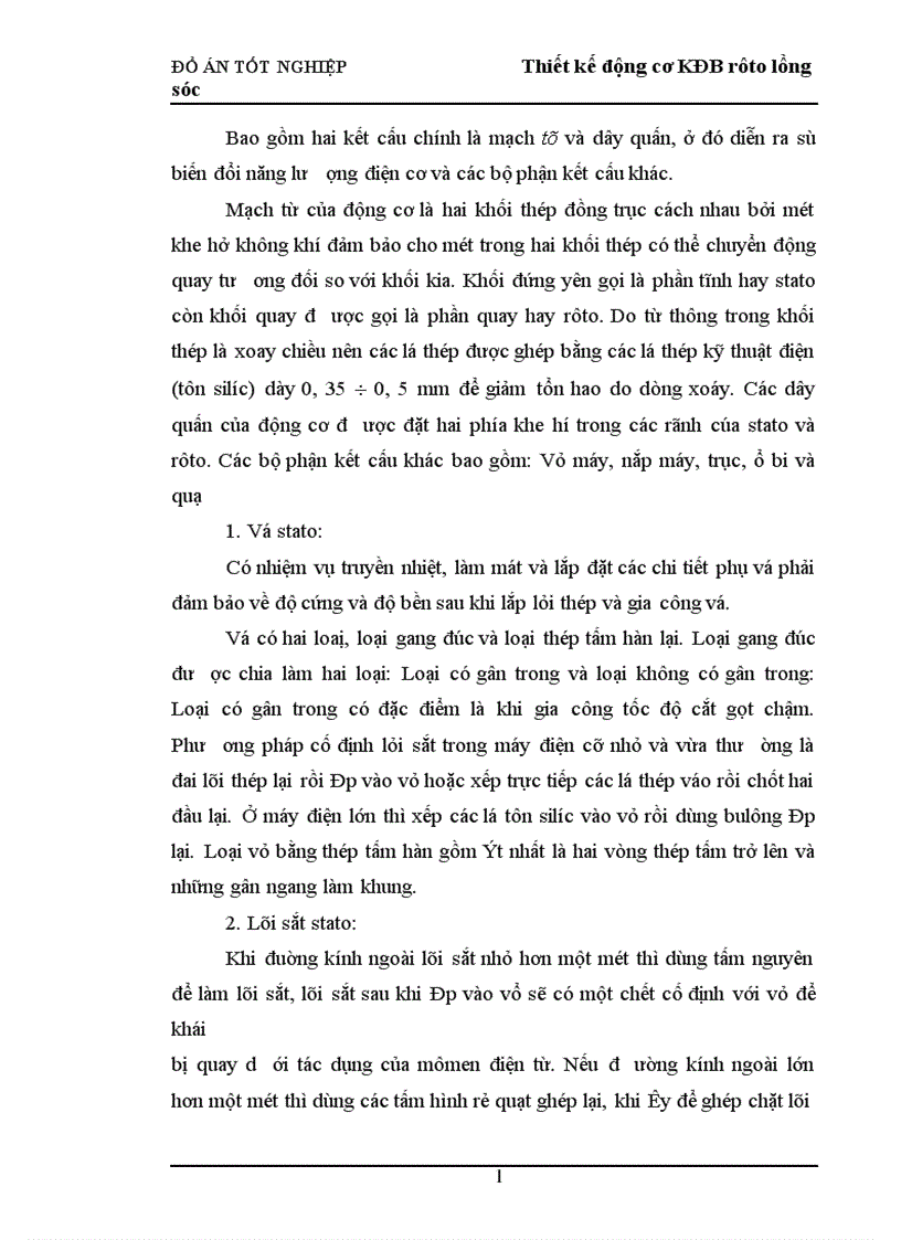 image for page Thiết kế động cơ KĐB rôto lồng sóc