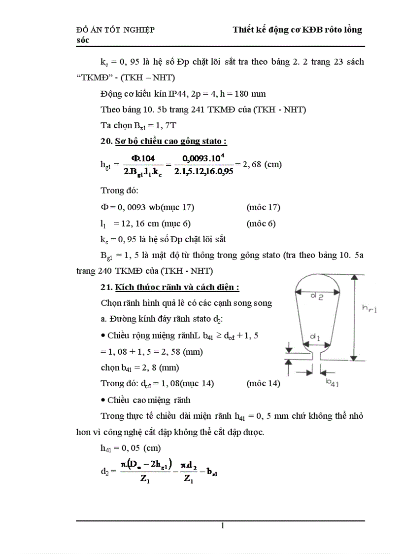 image for page Thiết kế động cơ KĐB rôto lồng sóc