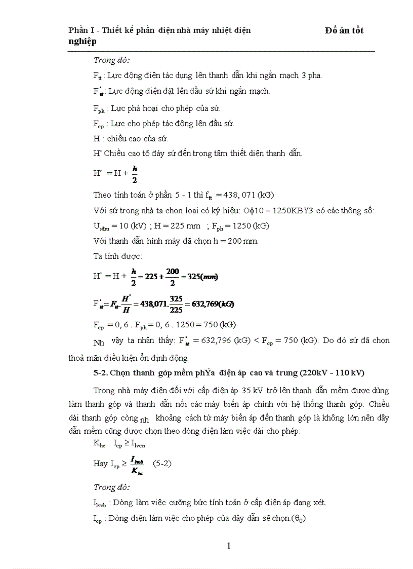 image for page Thiết kế phần điện nhà máy nhiệt điện
