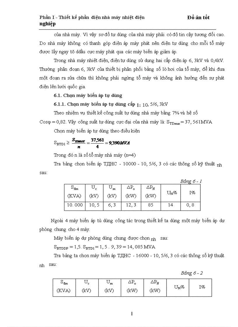 image for page Thiết kế phần điện nhà máy nhiệt điện