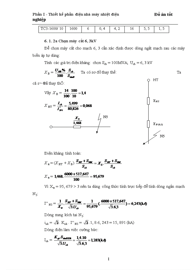 image for page Thiết kế phần điện nhà máy nhiệt điện
