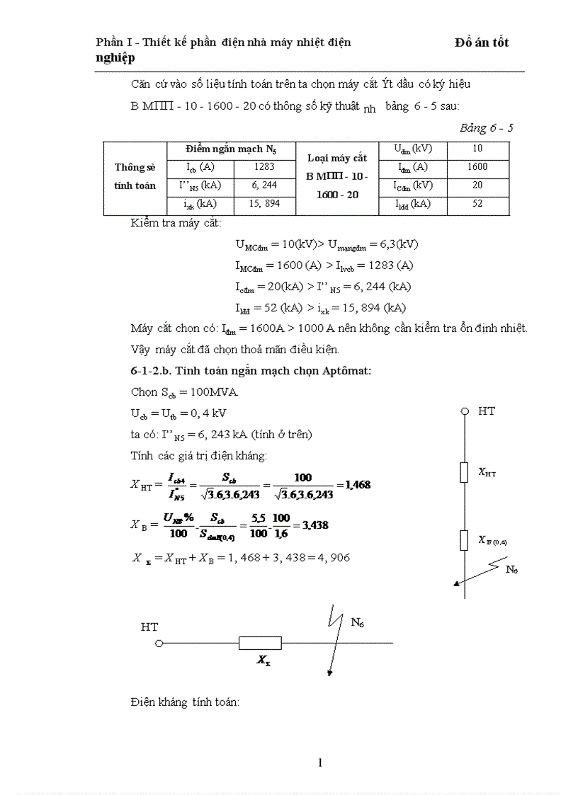 image for page Thiết kế phần điện nhà máy nhiệt điện