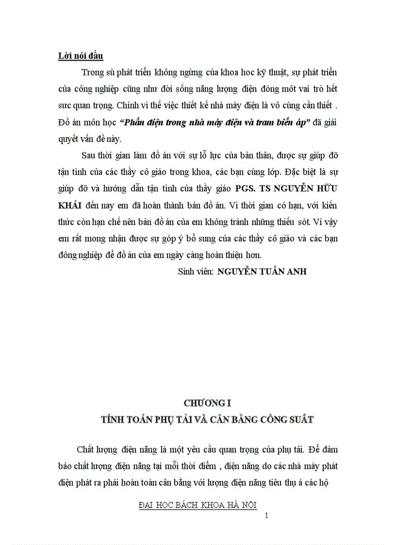 image for page Phần điện trong nhà máy điện và tram biến áp 1