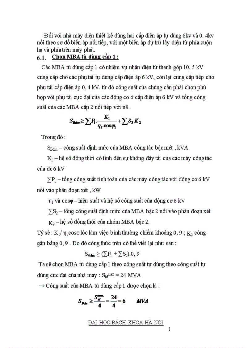 image for page Phần điện trong nhà máy điện và tram biến áp 1