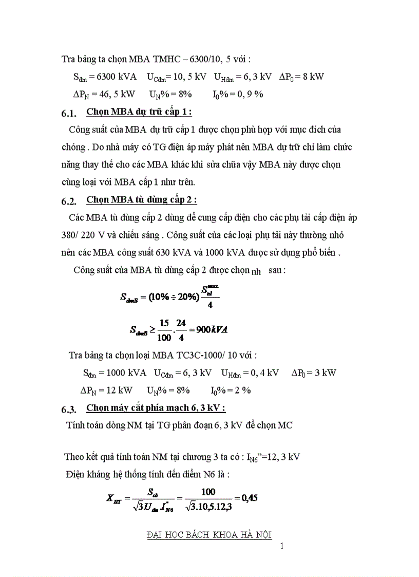 image for page Phần điện trong nhà máy điện và tram biến áp 1