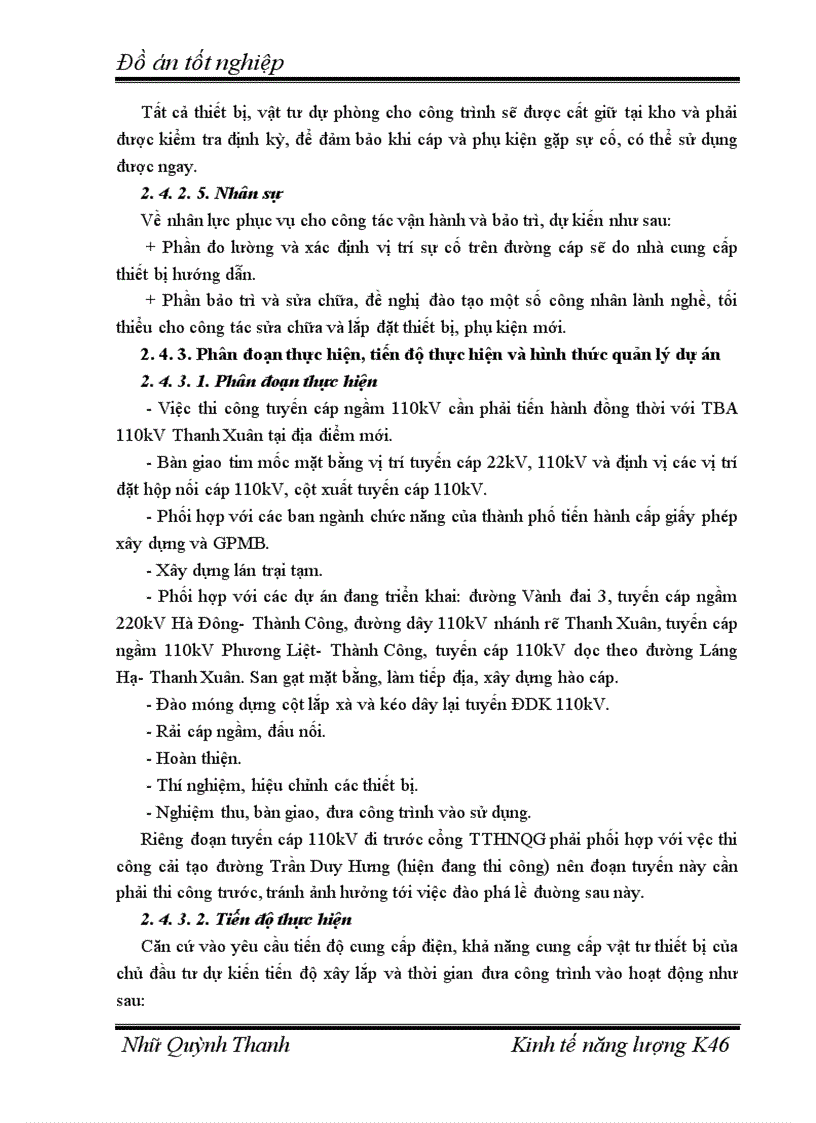 image for page Hạ ngầm tuyến đường dây 110kV di chuyển đường cáp 22kV trạm biến áp 110kV Thanh Xuân