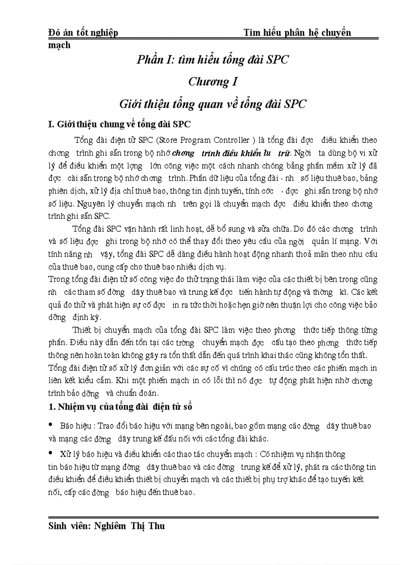 image for page Đó án Tìm hiểu phân hệ chuyển mạch