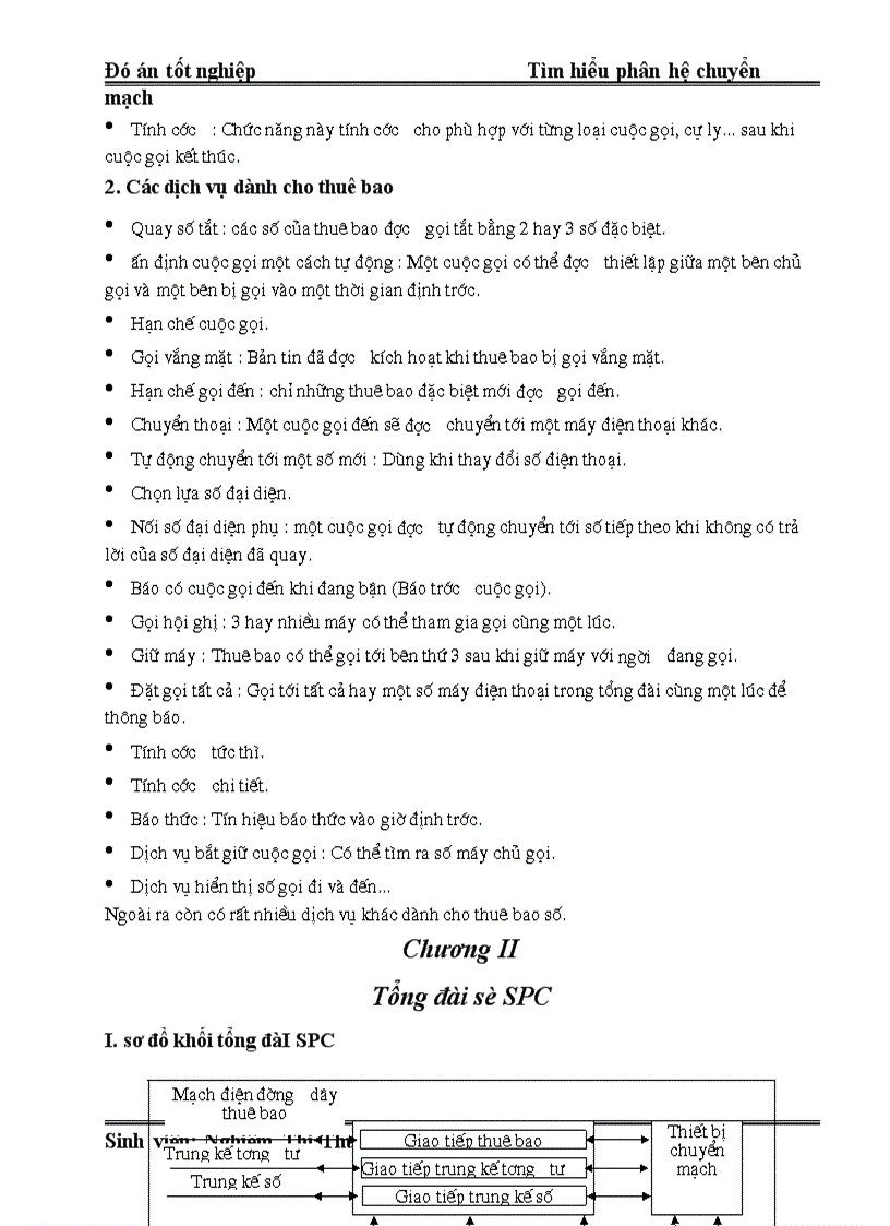 image for page Đó án Tìm hiểu phân hệ chuyển mạch