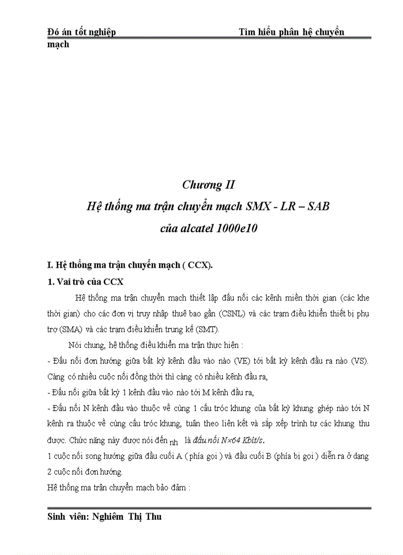 image for page Đó án Tìm hiểu phân hệ chuyển mạch