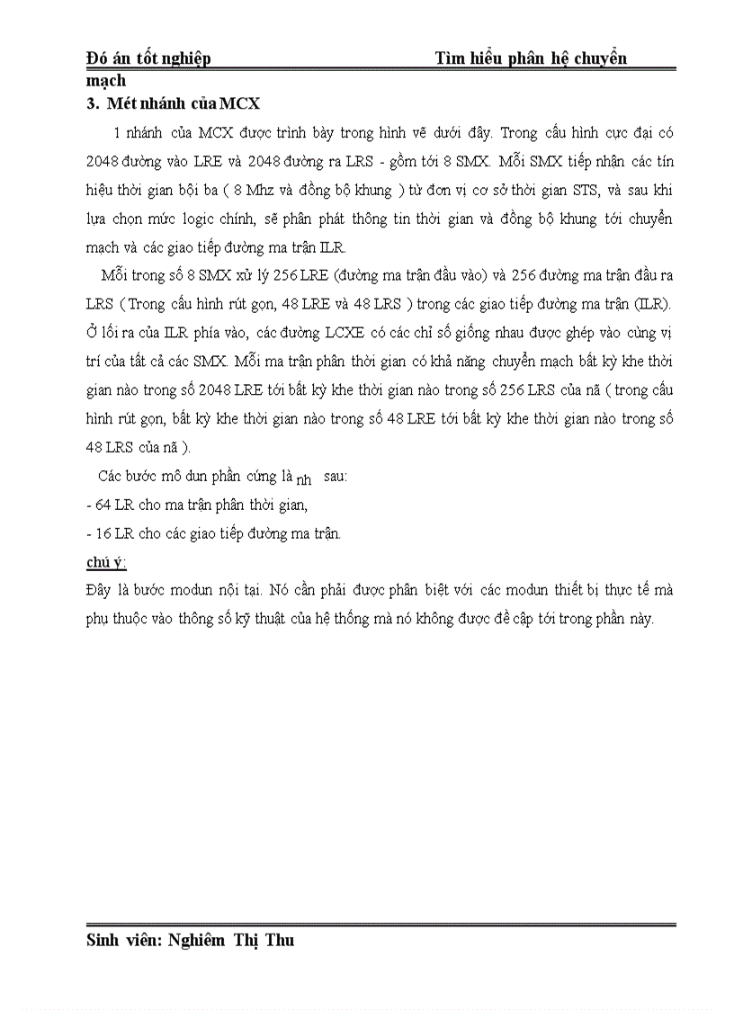 image for page Đó án Tìm hiểu phân hệ chuyển mạch