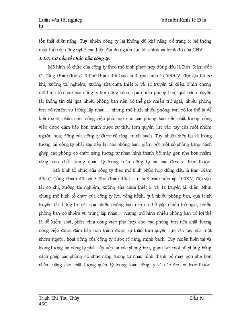 image for page Thực trạng và giải pháp nâng cao hiệu quả công tác tổ chức đấu thầu tại công ty Truyền tải điện I