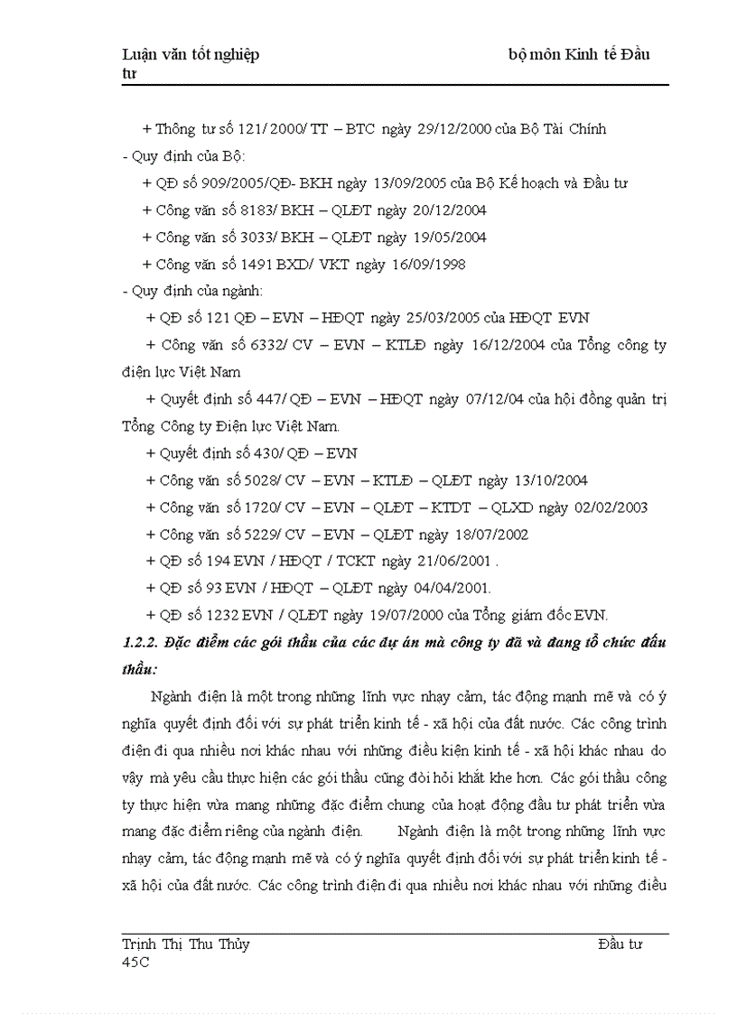 image for page Thực trạng và giải pháp nâng cao hiệu quả công tác tổ chức đấu thầu tại công ty Truyền tải điện I