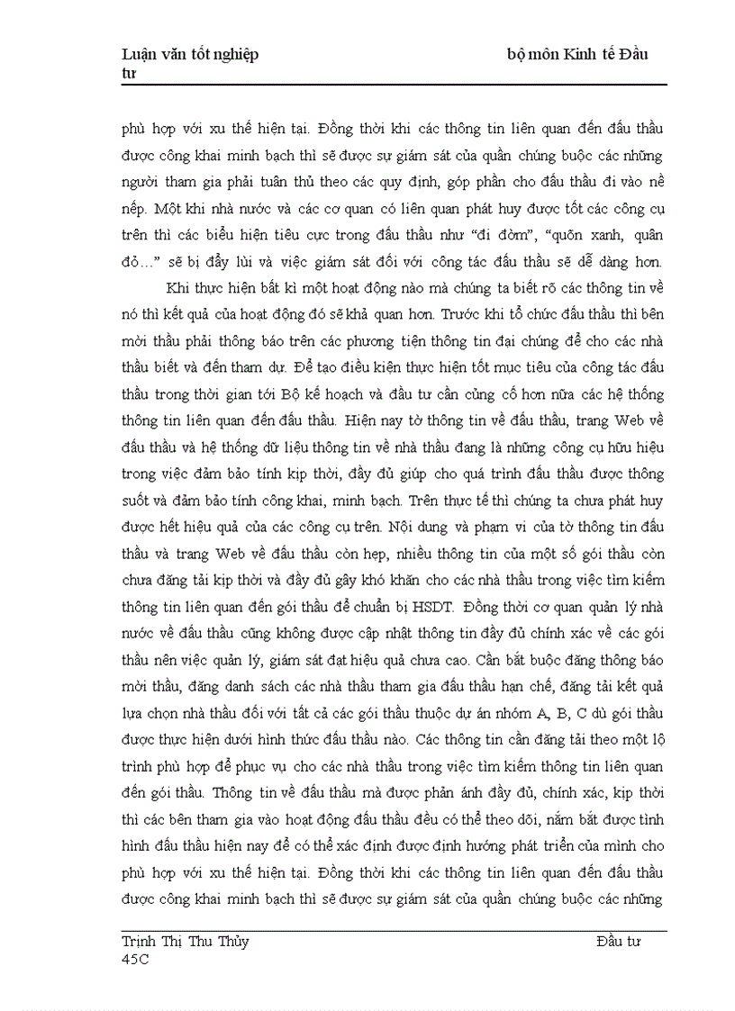 image for page Thực trạng và giải pháp nâng cao hiệu quả công tác tổ chức đấu thầu tại công ty Truyền tải điện I