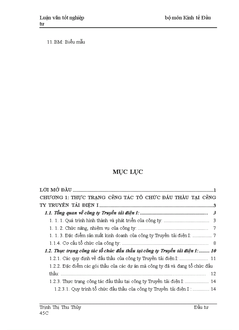 image for page Thực trạng và giải pháp nâng cao hiệu quả công tác tổ chức đấu thầu tại công ty Truyền tải điện I