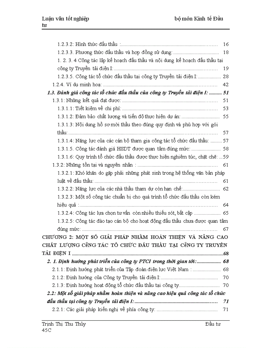 image for page Thực trạng và giải pháp nâng cao hiệu quả công tác tổ chức đấu thầu tại công ty Truyền tải điện I