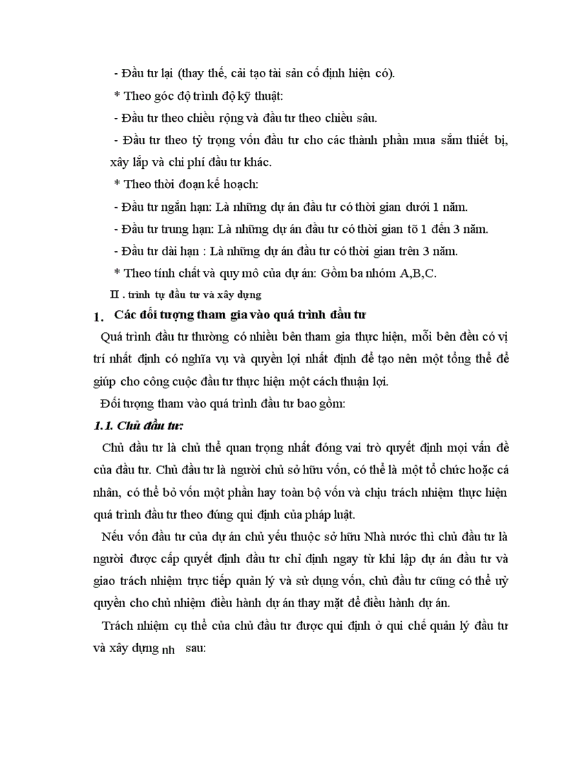 image for page Dự án đầu tư và phân tích dự án đầu tư